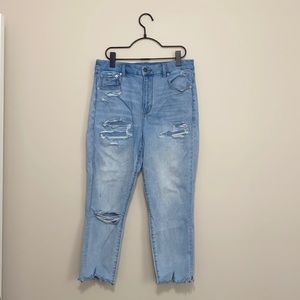 American Eagle curvy super high rise jegging crop